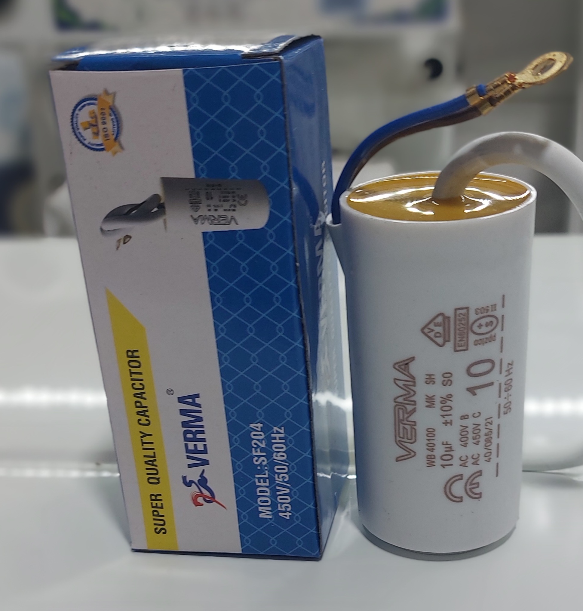 خازن ۱۰ میکروفاراد verma (دائم کار)