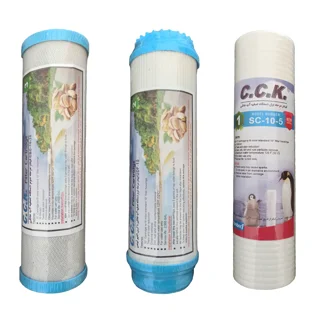 پک فیلتر دستگاه تصفیه آب سی سی کا بسته 3 عددی